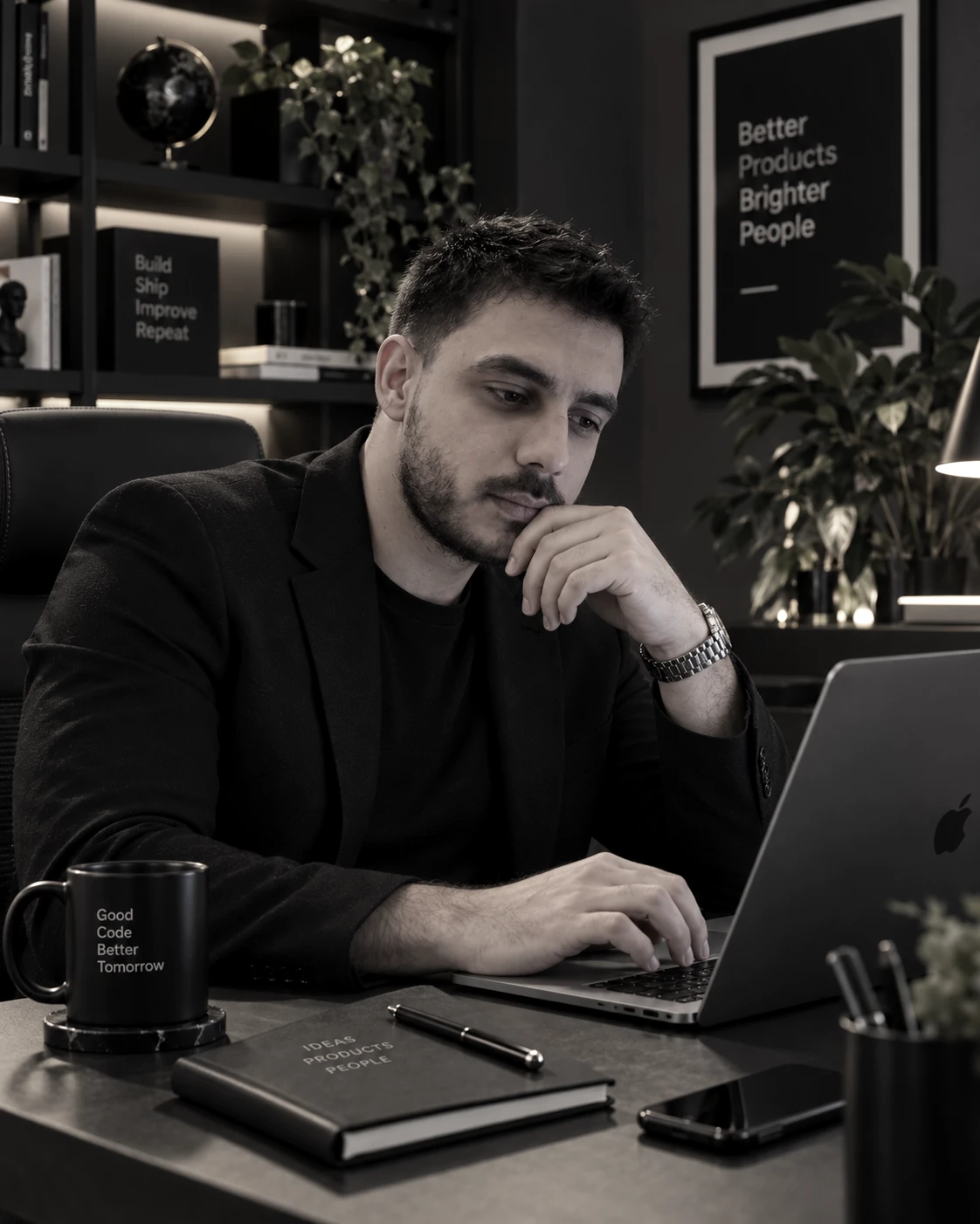 Mert Sabri Bayhan çalışma anı
